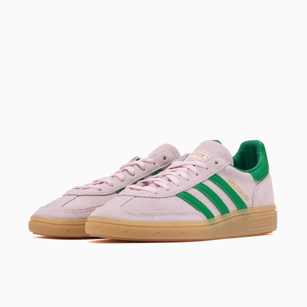 Adidas Women’s Handball Spezial Clear Pink Green Gold JR7347